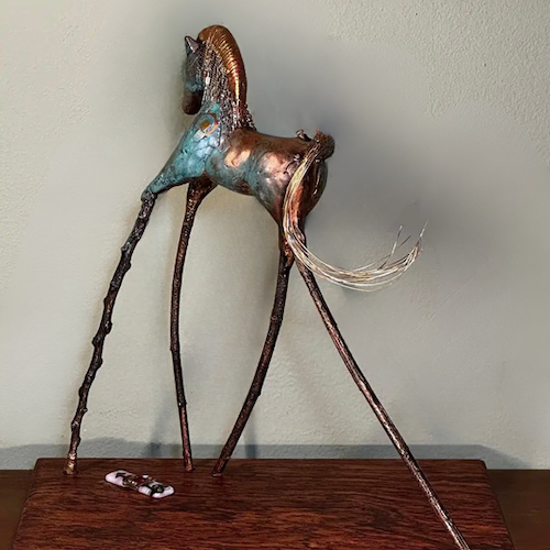 Cleopatra 18 x 17 x 11 $1800 at Hunter Wolff Gallery